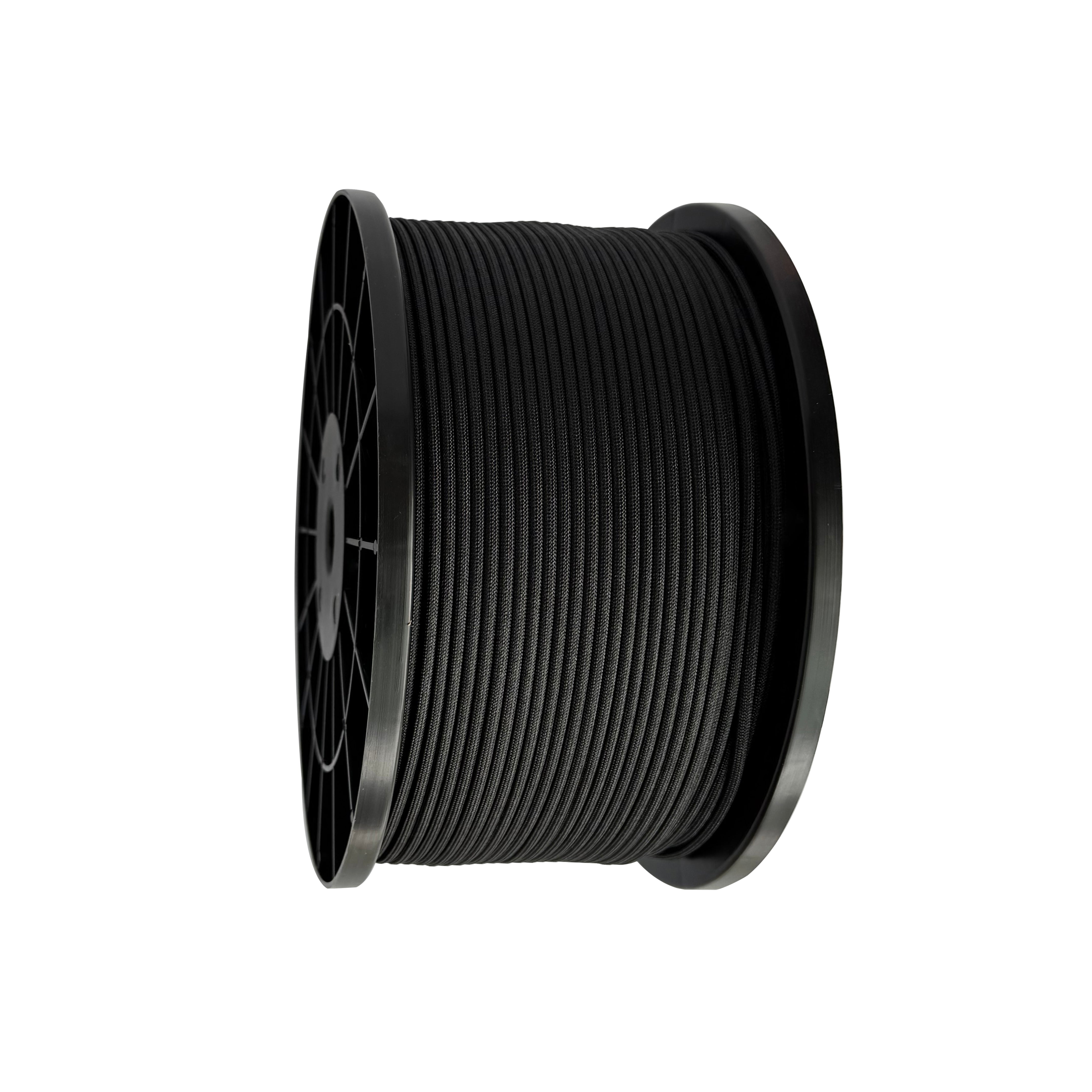 HERCULES 550 Paracord Survival Rope Black Type III Parachute Cord for Camping