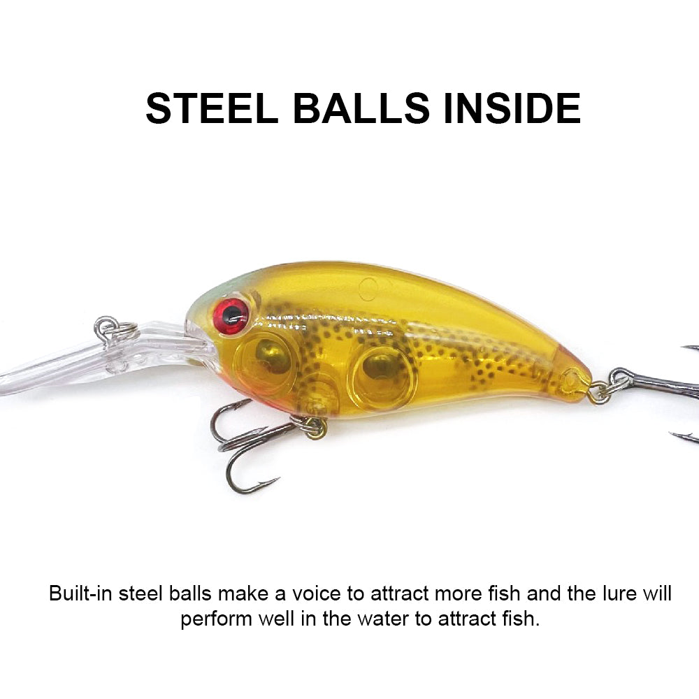 HERCULES 4" Crankbait Shallow Diving Fishing Lures