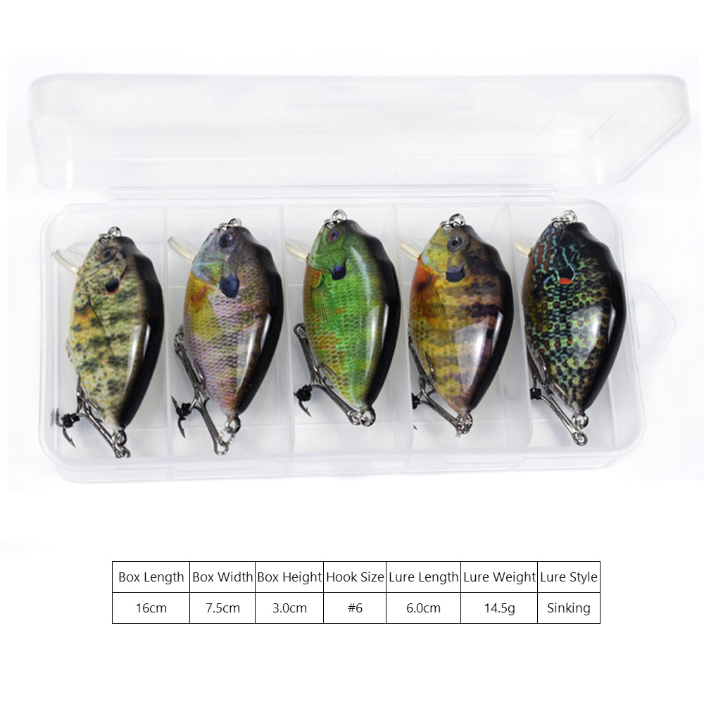 HERCULES 2.36" Crankbait Shallow Crank Lure Fishing Lures