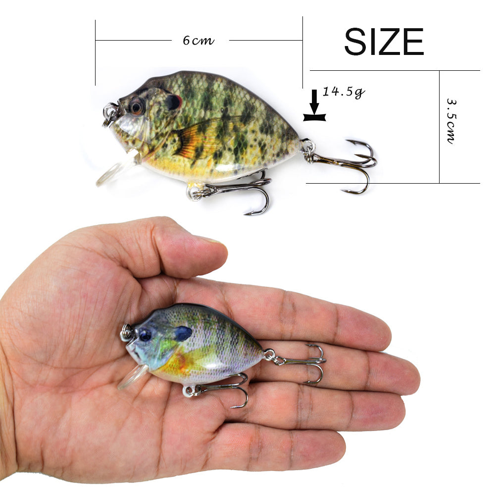HERCULES 2.36" Crankbait Shallow Crank Lure Fishing Lures