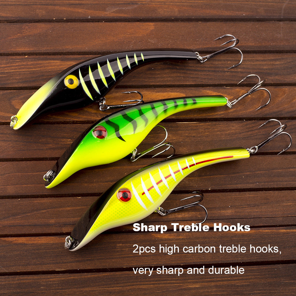 HERCULES Simulated Pike Lure, Submersible Plastic Bait Sinking Lure