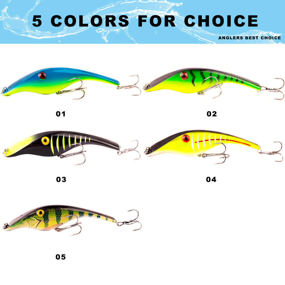 HERCULES Simulated Pike Lure, Submersible Plastic Bait Sinking Lure