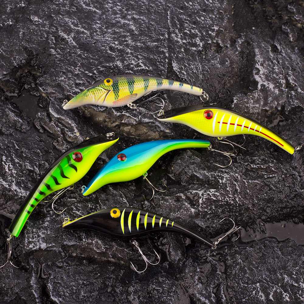 HERCULES Simulated Pike Lure, Submersible Plastic Bait Sinking Lure