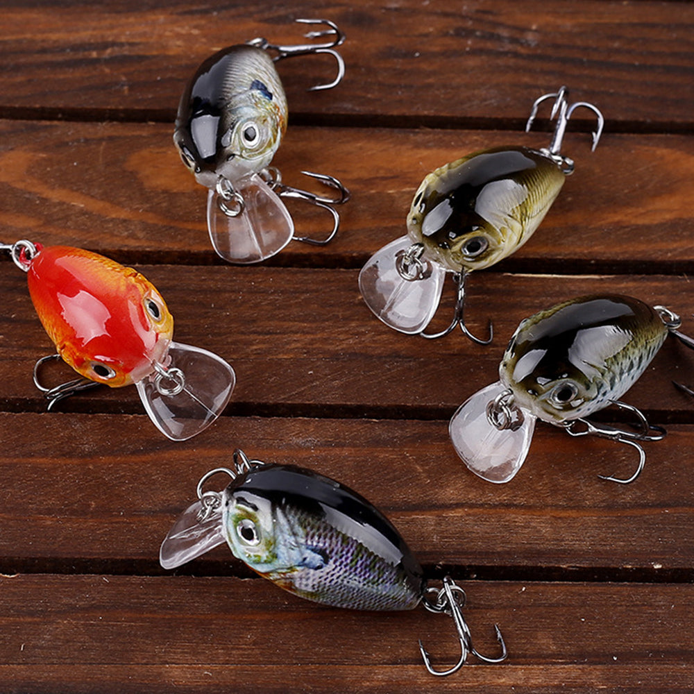 HERCULES 4cm 4g Micro Cranbaits Fishing Lures 5pcs