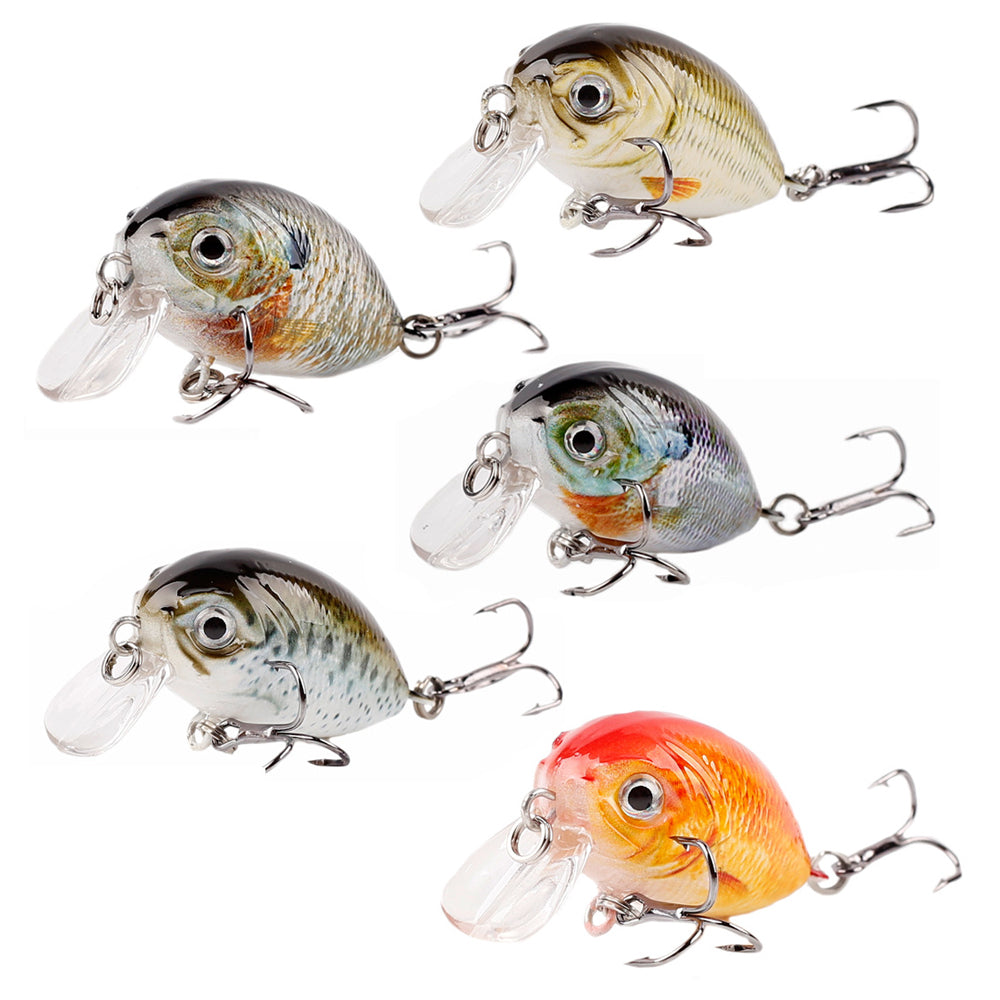 HERCULES 4cm 4g Micro Cranbaits Fishing Lures 5pcs