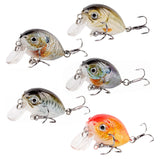 HERCULES 4cm 4g Micro Cranbaits Fishing Lures 5pcs