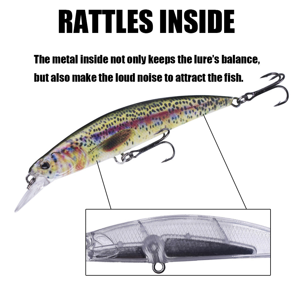 HERCULES Minnow Lure Baits 11cm 15.5g Fishing Lure Box of 3PCS