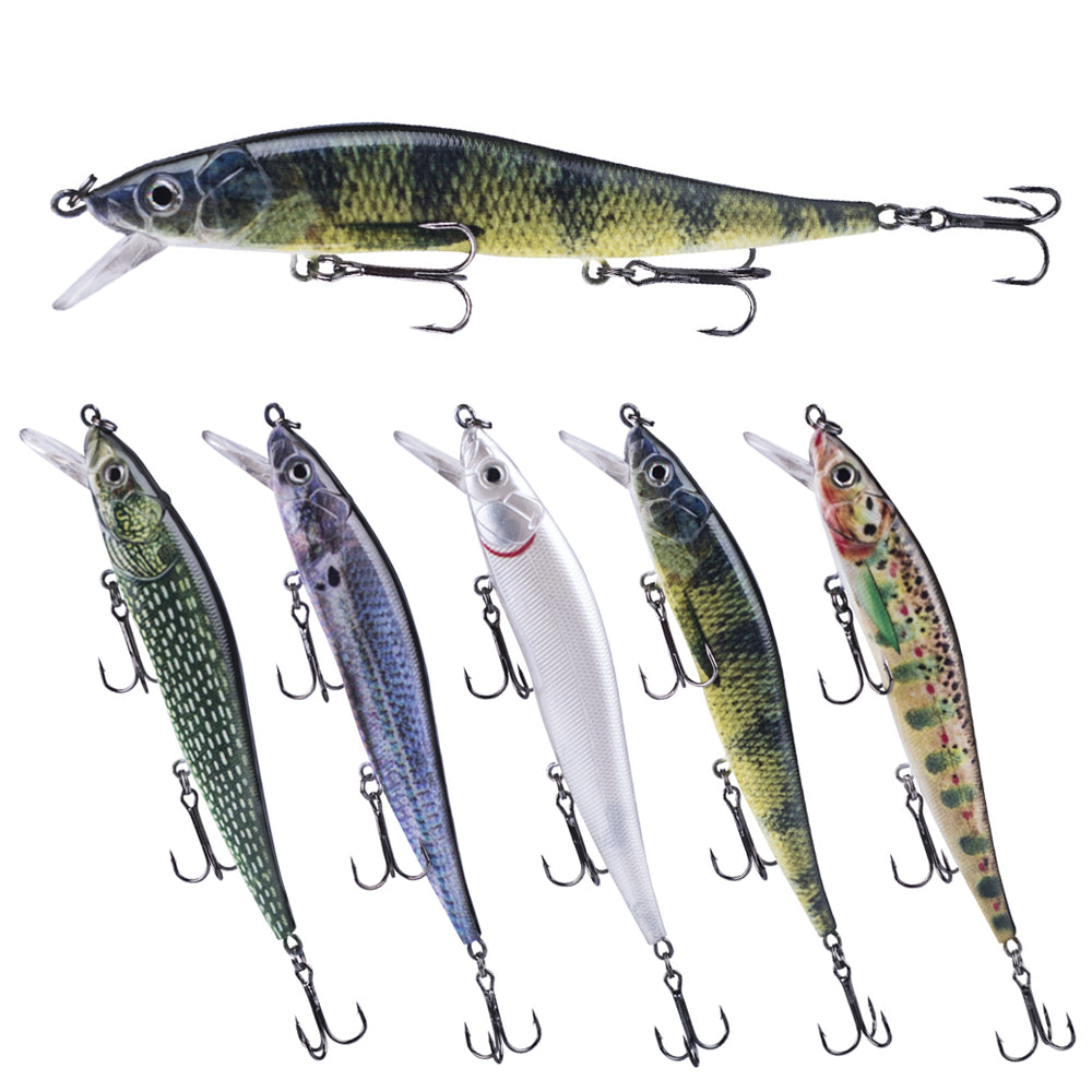 HERCULES 12CM Floating Minnow Baits Fishing Lures pack of 3pcs