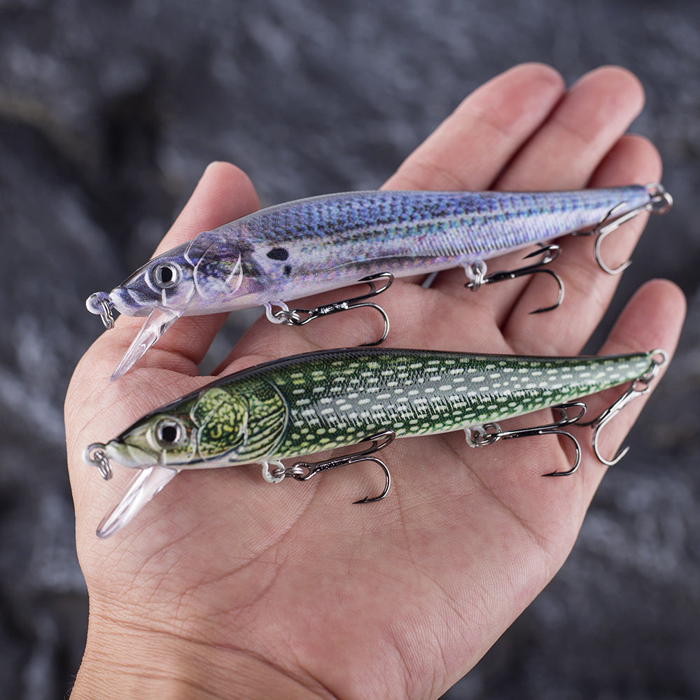HERCULES 12CM Floating Minnow Baits Fishing Lures pack of 3pcs
