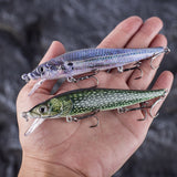 HERCULES 12CM Floating Minnow Baits Fishing Lures pack of 3pcs