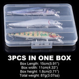 HERCULES 12CM Floating Minnow Baits Fishing Lures pack of 3pcs
