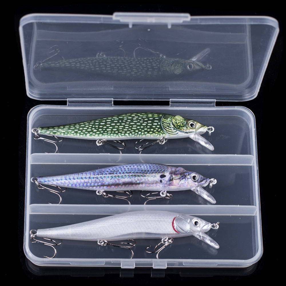 HERCULES 12CM Floating Minnow Baits Fishing Lures pack of 3pcs