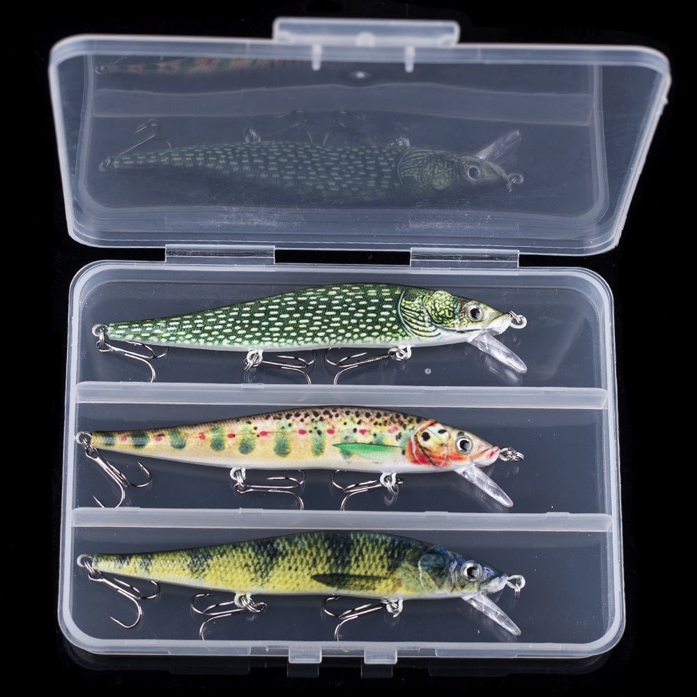 HERCULES 12CM Floating Minnow Baits Fishing Lures pack of 3pcs
