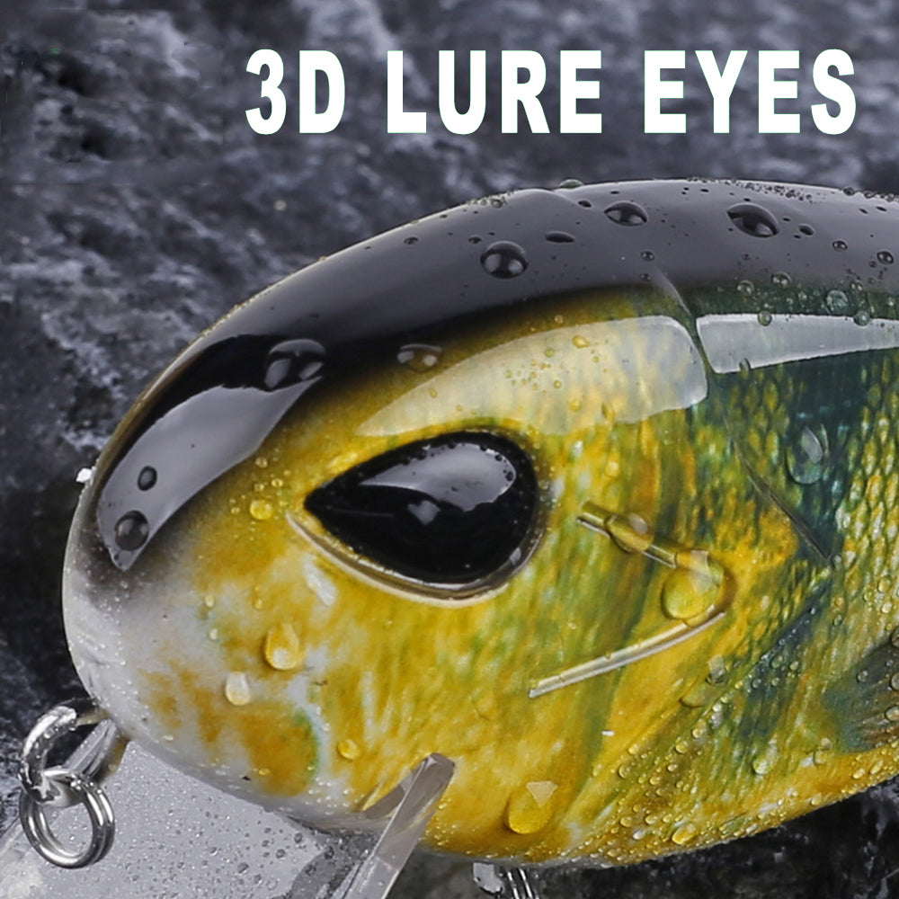 HERCULES Multi-jointed Floating Lure with Soft Tail Fishing Lures