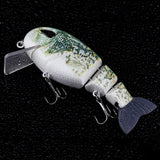 HERCULES Multi-jointed Floating Lure with Soft Tail Fishing Lures