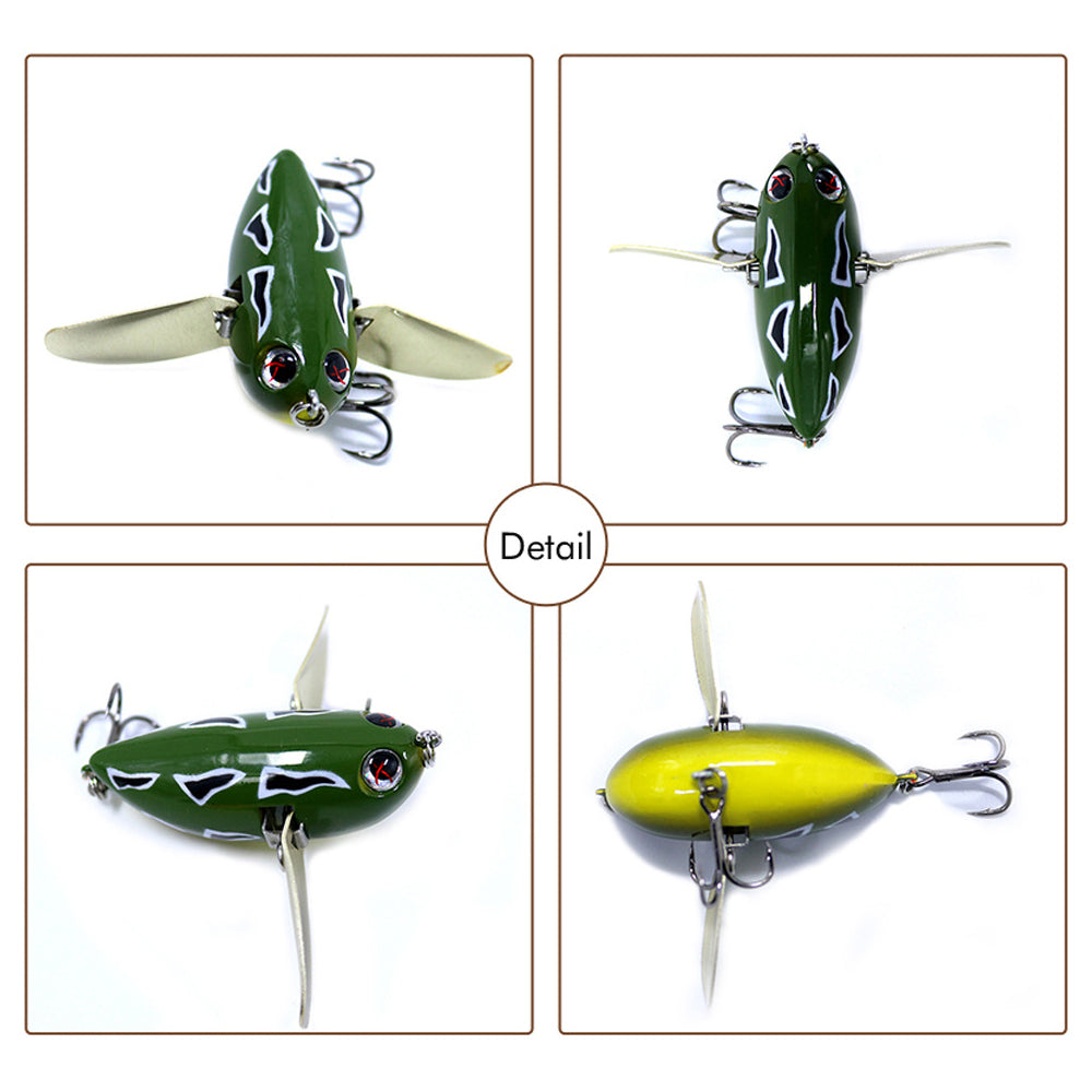 2.36"/0.44oz(6cm/12.5g) Topwater Hard Bait Wobbler Bee Popper Fishing Lures
