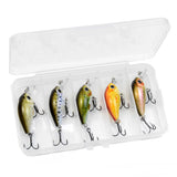 HERCULES Mini Crank Baits 4,5 cm 3,5 g 5 pezzi con scatola in PP