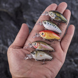 HERCULES Mini Crank Baits 4,5 cm 3,5 g 5 pezzi con scatola in PP