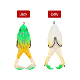 HERCULES Topwater Frog Soft Lures with Rotating Feet