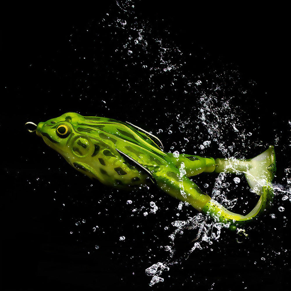 HERCULES Topwater Frog Soft Lures with Rotating Feet