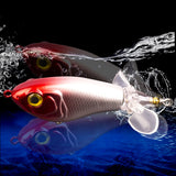 HERCULES Topwater Fishing Lures with Double Floating Rotating Tails