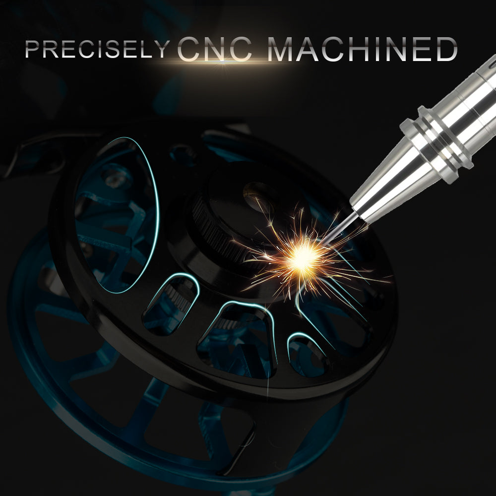 HERCULES Fly Fishing Reel CNC-machined Aluminum Alloy