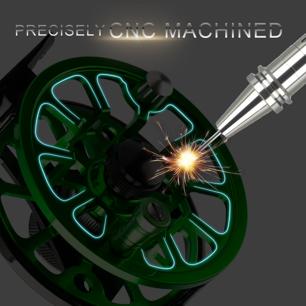 HERCULES Fly Fishing Reel CNC-machined Aluminum Alloy
