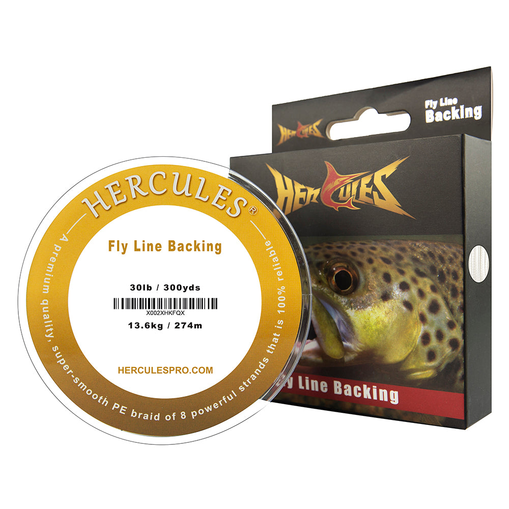 HERCULES Braided Fly Fishing Line Backing with Long-lasting Color
