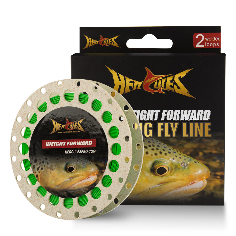 HERCULES Fly Fishing Line Floating WF Fly Line with Double Welded Loop