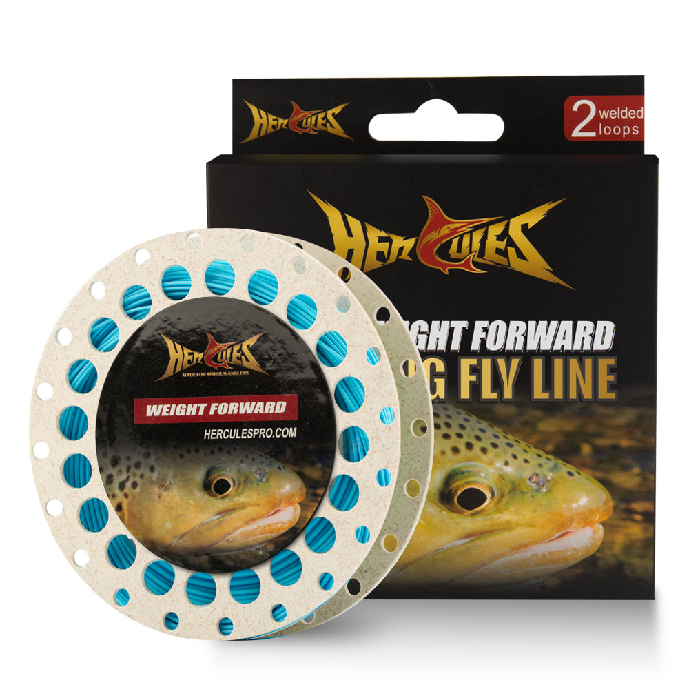 HERCULES Fly Fishing Line Floating WF Fly Line with Double Welded Loop
