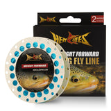 HERCULES Fly Fishing Line Floating WF Fly Line with Double Welded Loop
