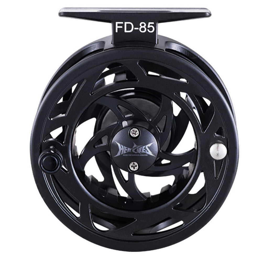 HERCULES Fly Fishing Reel with Push Button Release, Aluminum Alloy