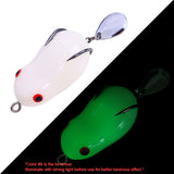 HERCULES Topwater Frog Lure Soft Fishing Lure with Sequin