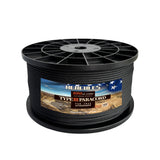 HERCULES 550 Paracord Survival Rope Black Type III Parachute Cord for Camping