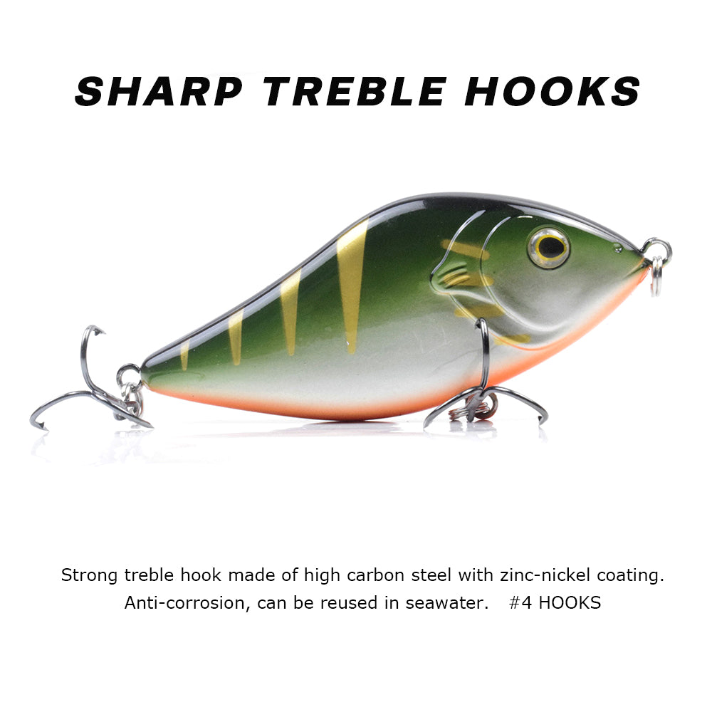 HERCULES 3.94 inches Jerkbait Sinking Fishing Lure Pike Lure