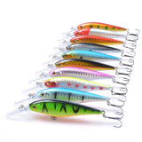HERCULES Shallow Deep Diving Swimbait Minnow Fishing Lures(pack of 10)