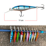 HERCULES Shallow Deep Diving Swimbait Minnow Fishing Lures(pack of 10)