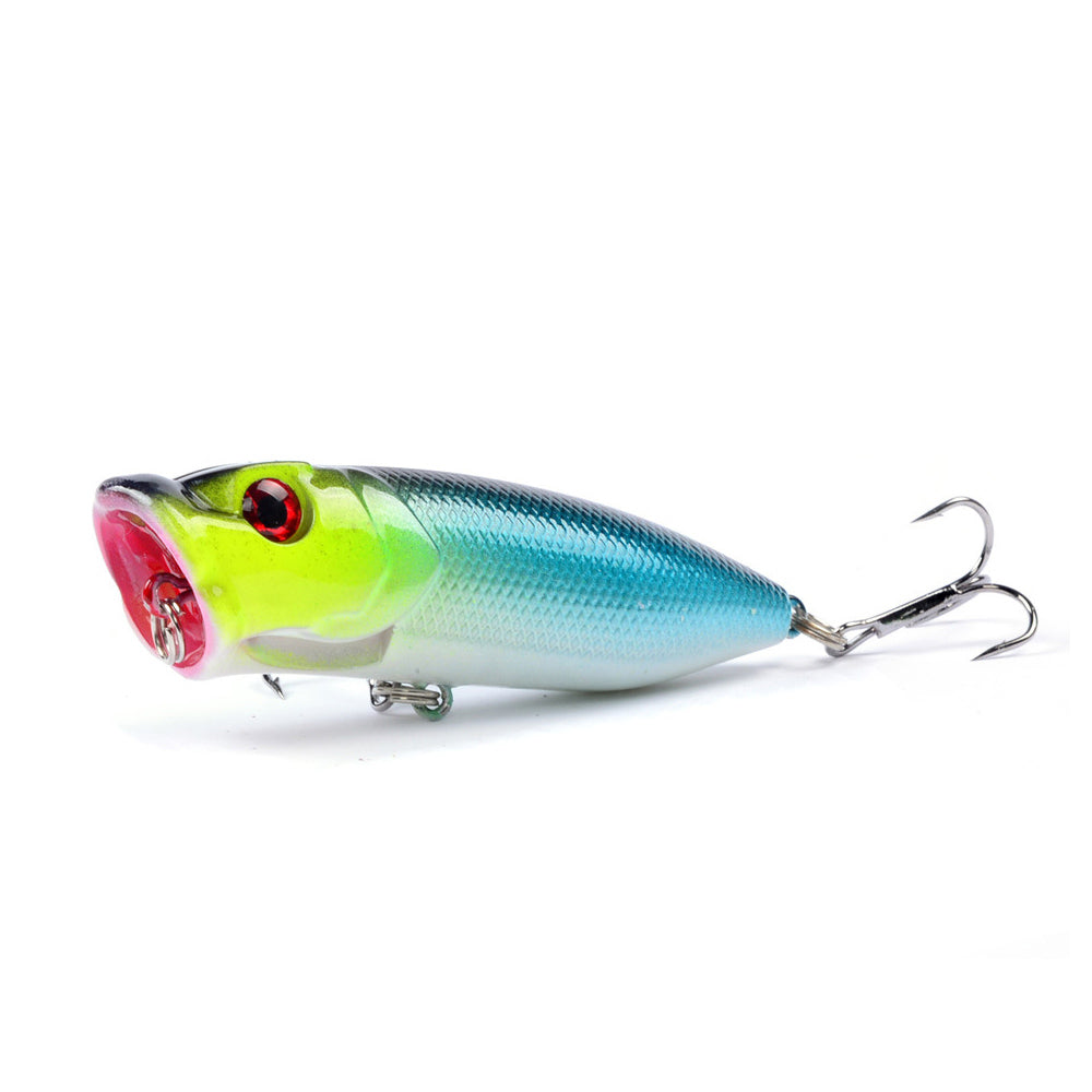 HERCULES Popper Esca da pesca Occhi 3D Wobbler Esca dura artificiale 6 pezzi