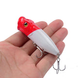 HERCULES Popper Esca da pesca Occhi 3D Wobbler Esca dura artificiale 6 pezzi