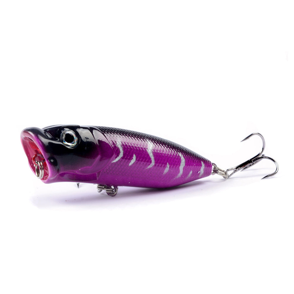 HERCULES Popper Esca da pesca Occhi 3D Wobbler Esca dura artificiale 6 pezzi
