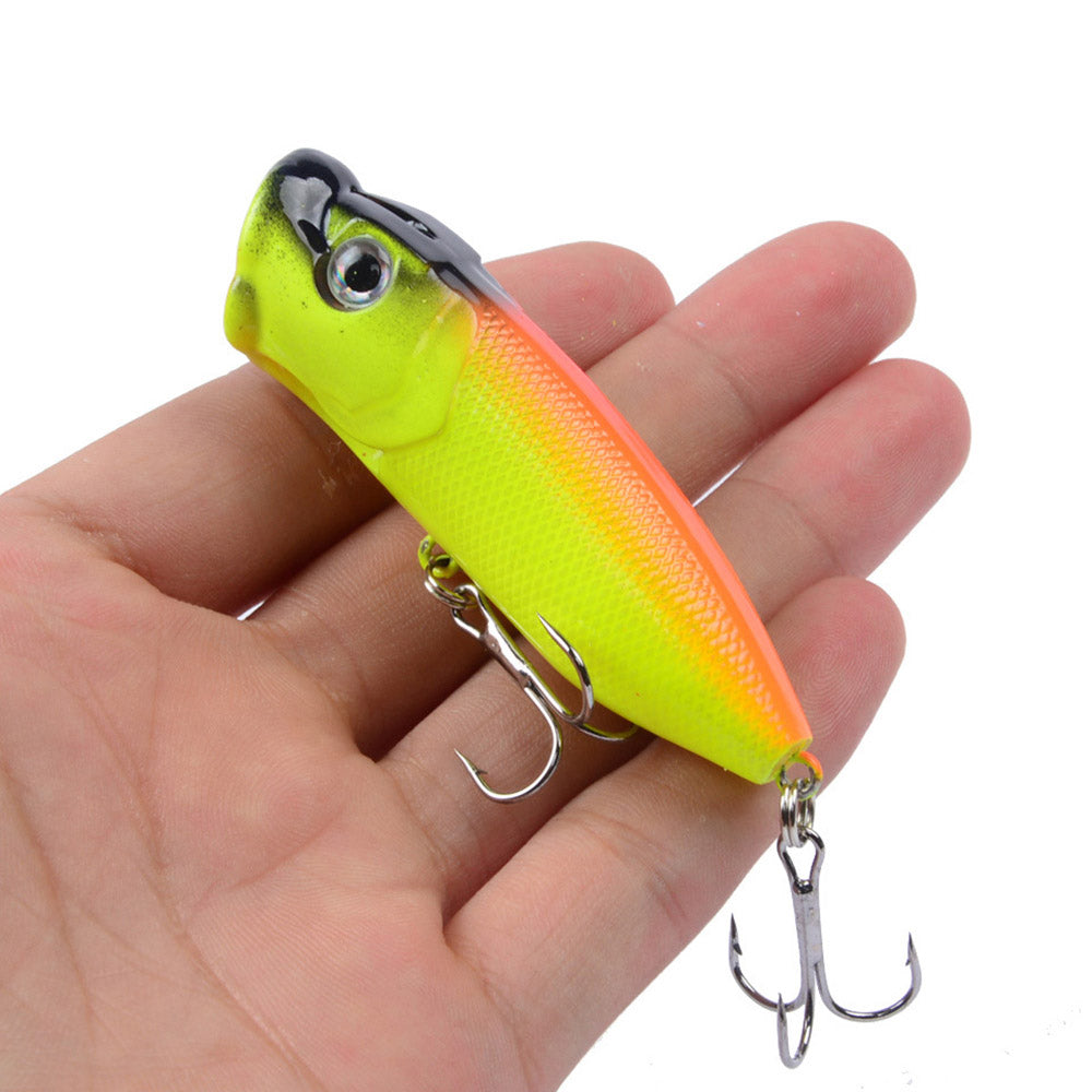 HERCULES Popper Esca da pesca Occhi 3D Wobbler Esca dura artificiale 6 pezzi