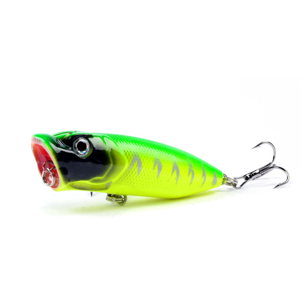 HERCULES Popper Esca da pesca Occhi 3D Wobbler Esca dura artificiale 6 pezzi