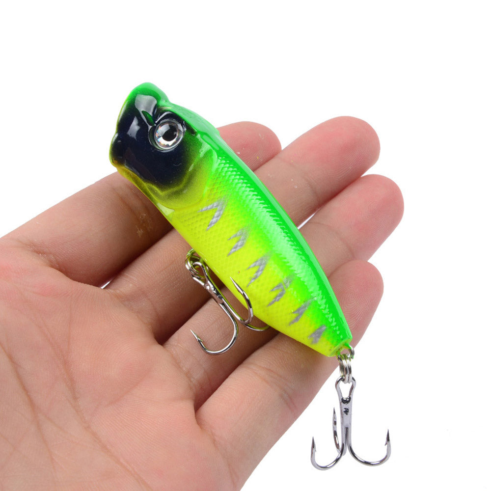 HERCULES Popper Esca da pesca Occhi 3D Wobbler Esca dura artificiale 6 pezzi