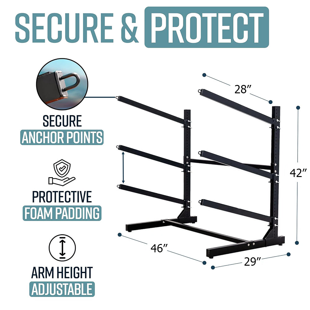 Kayak Indoor Outdoor Storage Rack, 2/3/4 Layers