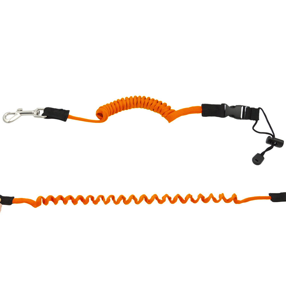 Anti-Lost Elastic Kayak Canoe Paddle Leash Coiled Lanysrds Pack of 2