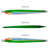 Esche da pesca in metallo HERCULES 7g - 100g Esche metalliche luminose Confezione da 5 pezzi