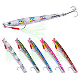 Esche da pesca in metallo HERCULES 7g - 100g Esche metalliche luminose Confezione da 5 pezzi