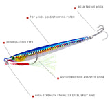Esche da pesca in metallo HERCULES 7g - 100g Esche metalliche luminose Confezione da 5 pezzi