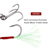 Esche da pesca in metallo HERCULES 7g - 100g Esche metalliche luminose Confezione da 5 pezzi