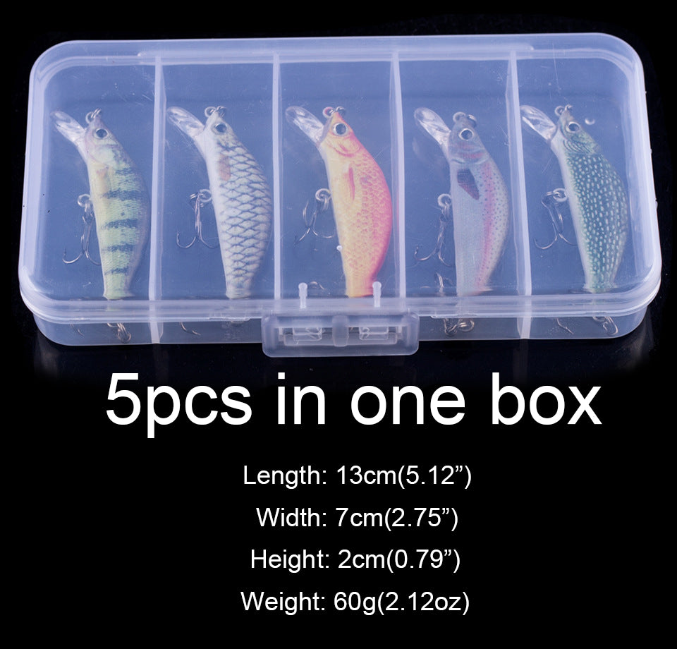 HERCULES Minnow Baits 5.5cm 5.5g Fishing Lure Box of 5PCS